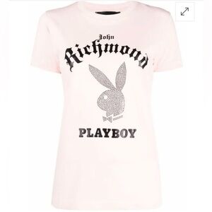 John Richmond Kids Light Pink Graphic Tee